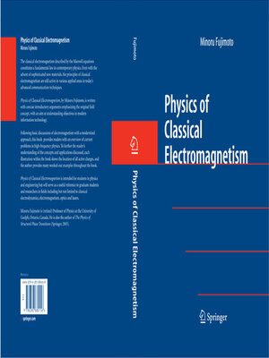 cover image of Physics of Classical Electromagnetism